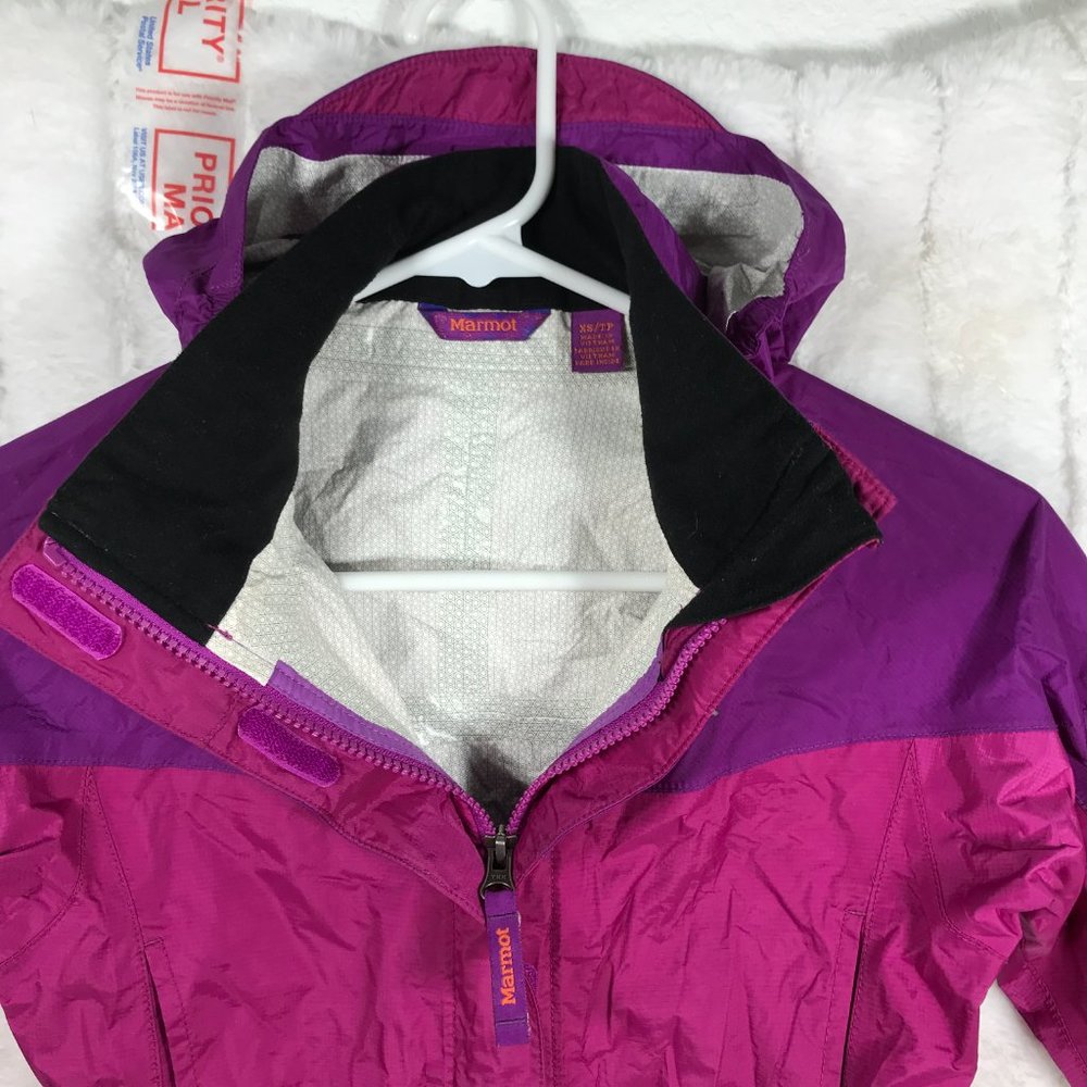 Marmot Girls XS 4-5 Windbreaker with hood - Picture 6 of 12
